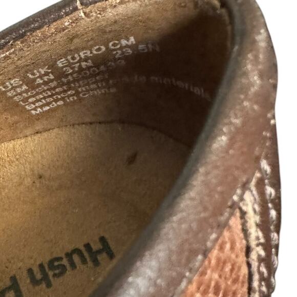 Hush Puppies Verse Leather Slip on Comfort Clog Shoe Size 6 - Picture 8 of 8